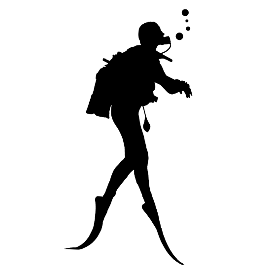 מדבקת קיר | צוללן