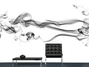 מדבקת טפט | עשן שחור מצד לצד