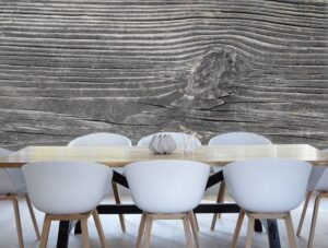 מדבקת טפט | טקסטורת עץ אפור