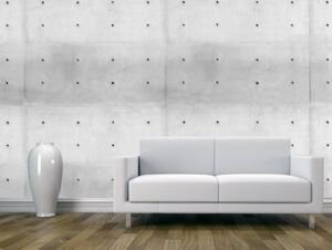 מדבקת טפט | קיר בטון מחורר