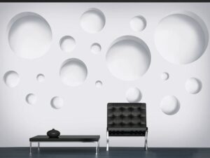 מדבקת טפט | נישות עגולות תלת מימדיות