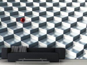 מדבקת טפט | מדרגות כסף