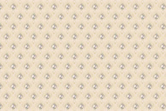 מדבקת טפט | פרחים קטנים ועיטורי בז'