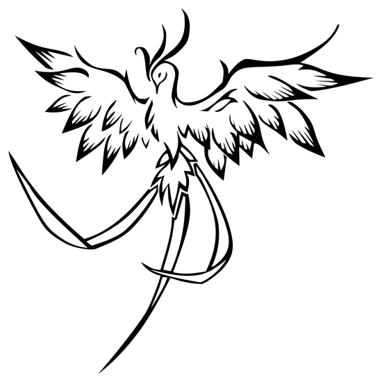 מדבקת קיר | עוף החול