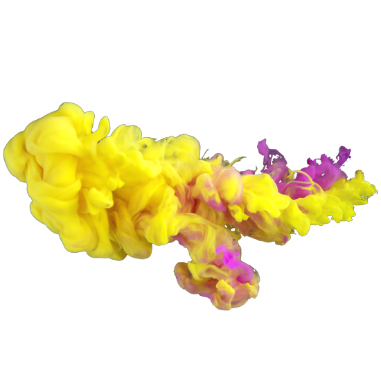 מדבקת קיר | ענן עשן צהוב