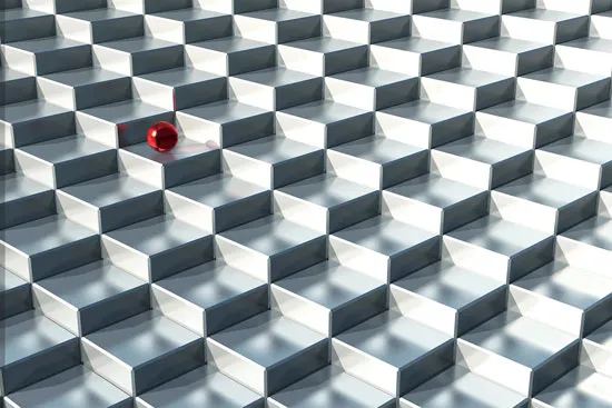 מדבקת טפט | מדרגות כסף