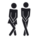 מדבקת קיר | מדבקה מצחיקה לשירותים