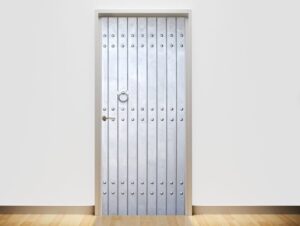 טפט לדלת | מתכת אפורה