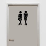 מדבקת קיר | מדבקה מצחיקה לשירותים