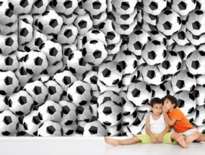 מדבקת טפט | קיר כדורים