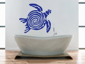 מדבקת קיר | צב מסולסל