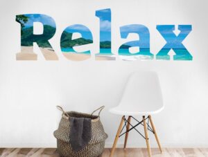 מדבקת קיר | "רוגע"