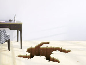 מדבקה לרצפה | חור תלת מימדי ברצפה