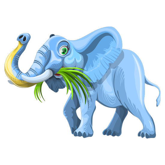 מדבקת קיר | פילפילון כחול