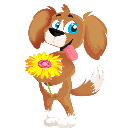 מדבקת קיר | כלבלב מתוק