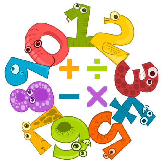 מדבקת קיר | מספרים מצחיקים