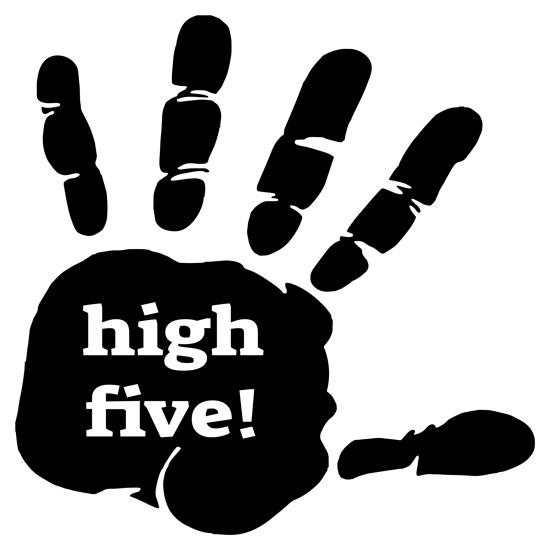 מדבקת קיר | היי פייב!