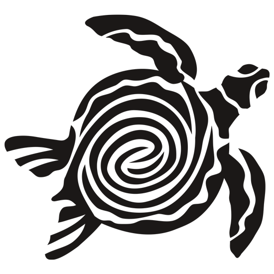 מדבקת קיר | צב מסולסל