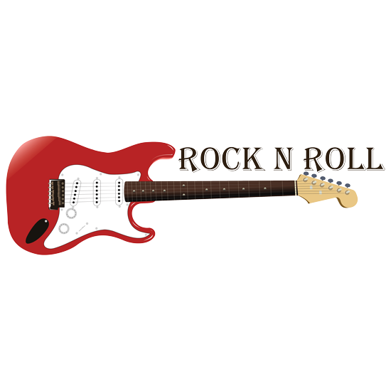 מדבקת קיר | ROCK N ROLL