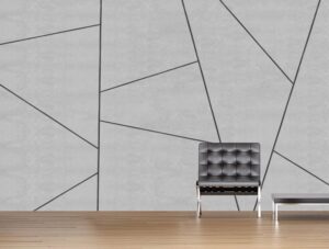 טפט | חיתוכי צורות אפור בהיר