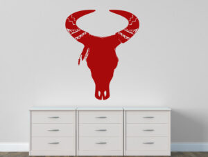 מדבקה - שור קשוח