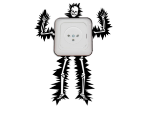 מדבקה - איש מתחשמל