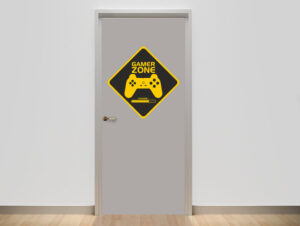 מדבקה - אזור גיימרים