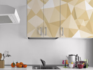 טפט - צורות יהלומים בגווני בז'