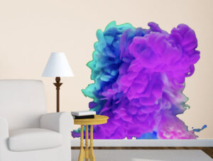 מדבקה - עשן סגול