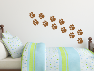 סט מדבקות - כפות רגליים של כלבלב