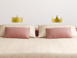 סט מדבקות - מלך ומלכה