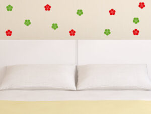 סט מדבקות - פרחים