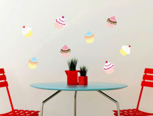 סט מדבקות - קאפקייקס