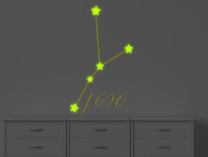 מדבקה זוהרת בחושך - מזל סרטן