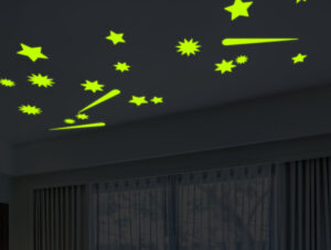 מדבקה זוהרת בחושך - סט כוכבים