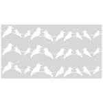 מדבקת זכוכית | ציפורים יושבות על חוט חשמל