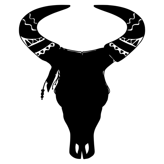 מדבקה - שור קשוח