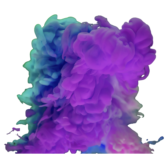 מדבקה - עשן סגול