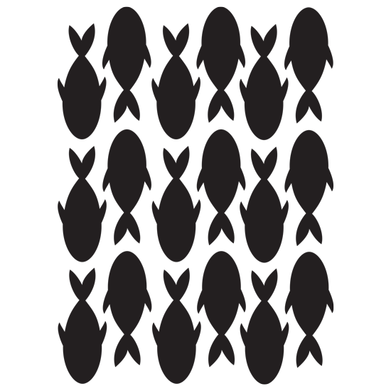 סט מדבקות - דגיגונים