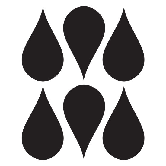 סט מדבקות - טיפות גשם