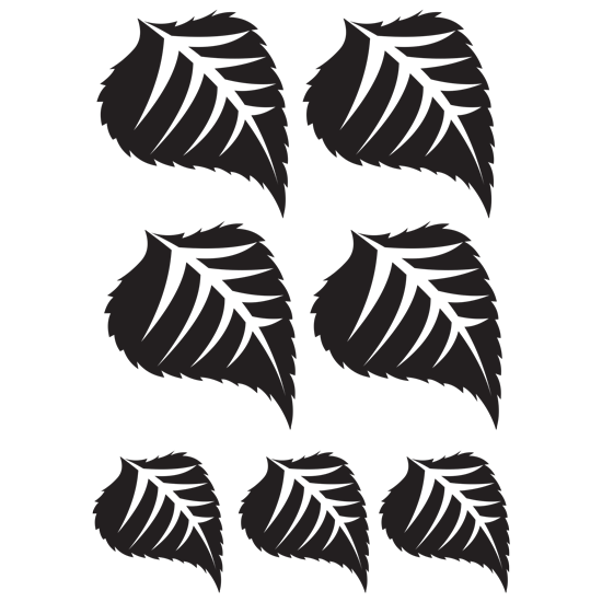 סט מדבקות - עלים