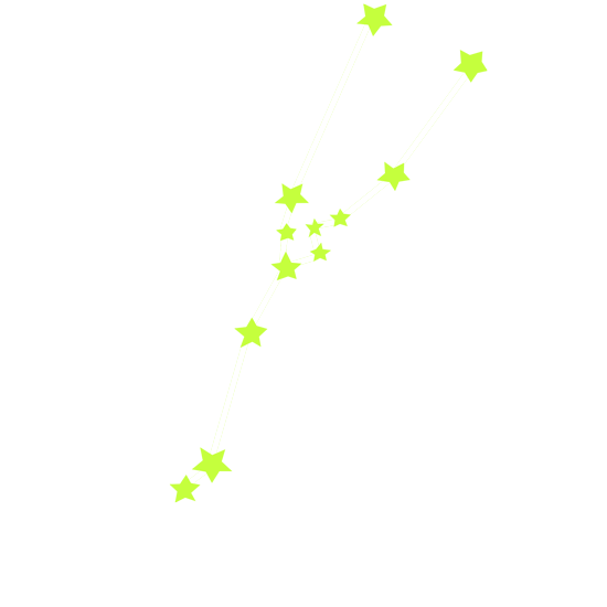 מדבקה זוהרת בחושך - מזל שור