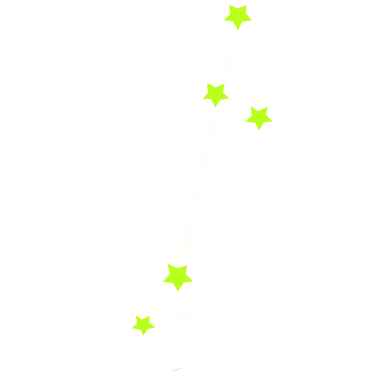 מדבקה זוהרת בחושך - מזל טלה