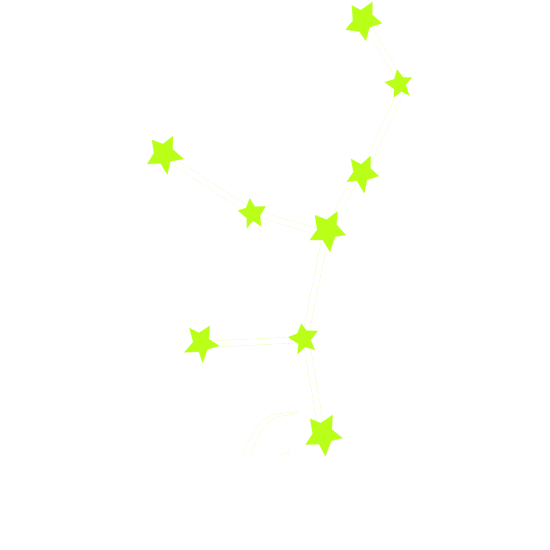 מדבקה זוהרת בחושך - מזל בתולה