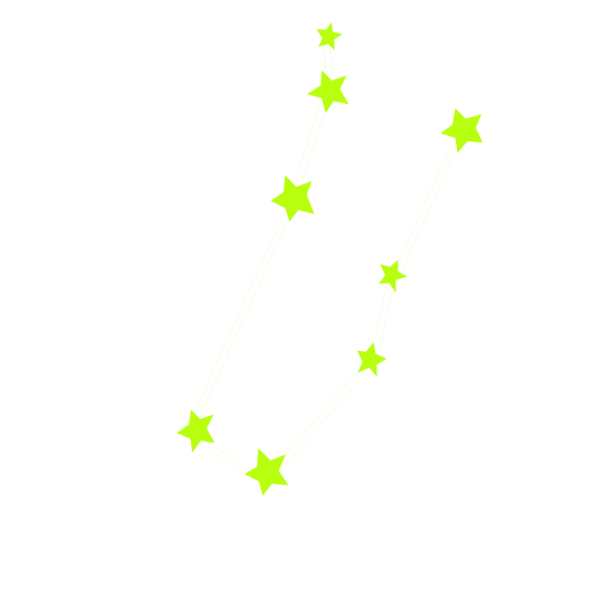 מדבקה זוהרת בחושך - מזל תאומים