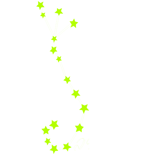 מדבקה זוהרת בחושך - מזל עקרב