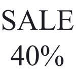 מדבקה לזכוכית - סייל 40%