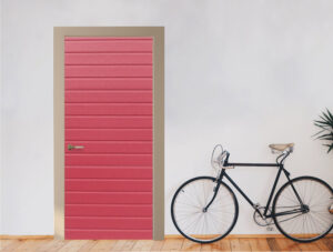 טפט לדלת - פנלים אדומים לדלת