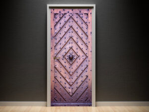 טפט לדלת - דלת עץ מעוצבת