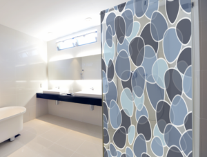 מדבקה - אבנים כחולות חלביות